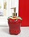 ACK Ceramic Apple 3-D Apple Soap Dispenser, Lotion Jar, Kitchen Décor, Bathroom Décor