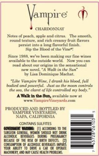 2012 Vampire Chardonnay 750 mL