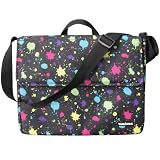 Yak Pak - Notebook Shoulder Bag - Black Paint Splatter - 6909-973