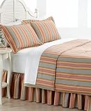 Ralph Lauren Rhys Stripe Queen Comforter Bed In A Bag Set Red/Gray/Yellow