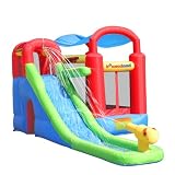 Bounceland Wet or Dry Inflatable Bounce House With Ballpit - Red/ Blue/ Yellow