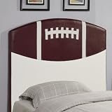 Twin Size Kid Headboard with Football Design