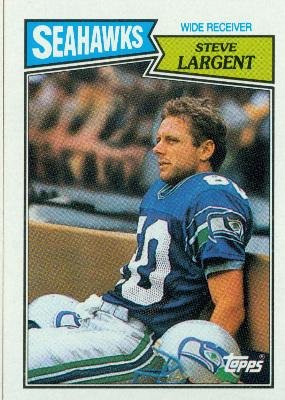 1987 Topps #177 Steve Largent - Seattle Seahawks (Football Cards)