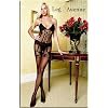 Leg Avenue Bodystocking mit BH,Slip und Straps-Optik, 1 St�ck