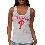 Philadelphia Phillies Womens Majestic "Defining Tank" White Tank Top Shirt