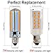 KINDEEP E11 LED Bulb, 5W(40W Incandescent Replacement), Mini Candelabra Edison Screw, 400 Lumens, Warm White 3000K, Pack of 5