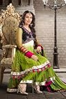 Green Georgette & Net Salwar Kameez