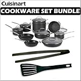 Cuisinart 66-17 Chef's Classic Nonstick Hard-Anodized 17-Piece Cookware Set w/ Utensil Bundle