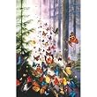 Bridge Score Pad - Butterfly Woods - 50pages - 3.5 x 5.5 - Pack of 3