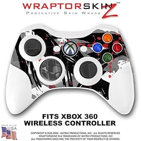 Click here to buy Abstract 02 Red Skin by WraptorSkinz TM fits XBOX 360 Wireless Controller (CONTROLLER NOT... by Matrix Productions, Inc..
