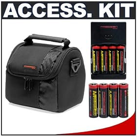 Deluxe Accessory Kit with Precision Design Padded Carrying Case + Charger with 8 AA... by Precision Design