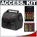 Accessory Kit for Canon Powershot Digital Cameras (S2 IS, S3 IS, S5 IS, SX100 IS) with Digital Camera Case + (4) 2700mAh AA NiMH Batteries & 110/220V Rapid Charger + Additional (4) 2700mAh AA NiMH Rechargeable Batteries