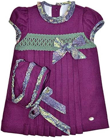 Kerubins Elegant Toddler Baby Girl Dress-18 Months-Purple