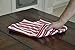 Nouvelle Legende 100% Cotton Basketweave Kitchen Towels with Classic Striped Design, Ultra Absorbent Tea Towels for Drying Dishes, Glassware & Spills, Soft, Durable, Lint-Free, 19x29 in 8-Pack, Red