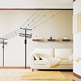 Produkt-Bild: Nursery Easy Apply Wall Sticker Decorations - Electric Poles and Birds