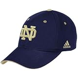 adidas Notre Dame Fighting Irish Navy Blue Large Logo Structured Adjustable Hat
