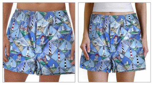 Lighthouse Child Boxers Size 6 8 Cotton Boxer or Sleep Pants Shorts for BOYS or GIRLS Great as Pajamas for Kids and Children