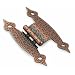 Amerock BP3406-AC 3/8-Inch Hinge Non Self-Closing H-Hinge Colonial Offset Antique Copper