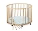 Pinolino 162309-585-2 - Laufgitter Ronja Buche natur, 110 cm, Streifen blau/grün