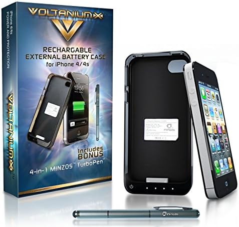Apple MFI-Certified Battery Charger Case for Iphone 4 4s