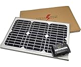 ZERO 【当店オリジナル】12Vバッテリー充電/20W単結晶ソーラーパネル&チャージコントローラー(安心セット販売)