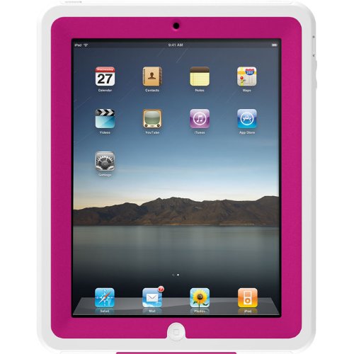 Otterbox Defender Case for the Original iPad (Hot Pink Plastic/White Silicone) On Sale