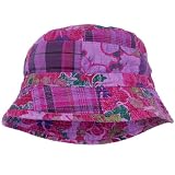 tropical plaid bucket hat