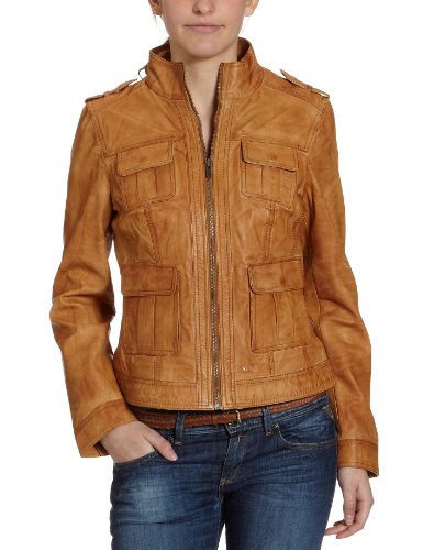 MUSTANG Jeans Damen Jacke Regular Fit, 104688/ Zoe, Gr. 38 (M), Braun (camel/ 171045) Preisvergleich