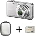 Sony DSCWX50 Compact Digital Camera - Silver + Case and 8GB Memory Card (16.2MP, 5x Optical Zoom) 2.7 inch LCD