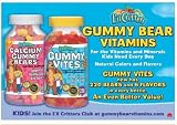 Value Pack - L'il Critters Groovy Calcium Gummy Bears with Vitamin D - 200 Gummy Bears and Lil Critters Gummy Vites Multi vitamin For Kids 220 Gummy Bears - 440 Bears Total