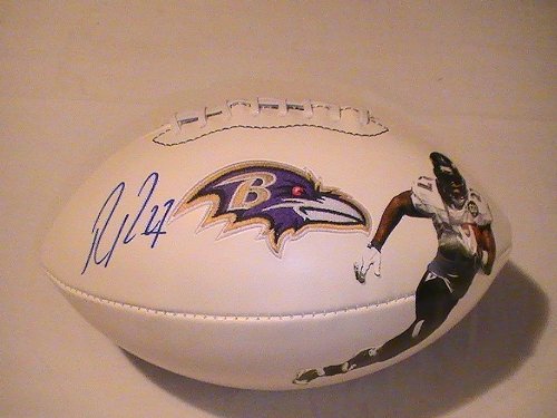 Baltimore Ravens Ray Rice Signed Autographed Full Size Football Coa + Hologram