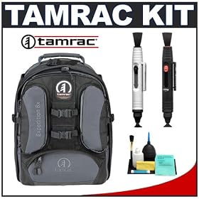Tamrac 5586 Expedition 6x Photo/Laptop Backpack (Gray/Black) + Accessory Kit for Canon Rebel XSi, XS, T1i, XTi, 40D, 50D, Nikon D40, D60, D5000, D90, D300, D700, Olympus Evolt E-30, E-450, E-520, E-620, and Sony Alpha A200, A300, A350, A700 Digital SLR Cameras