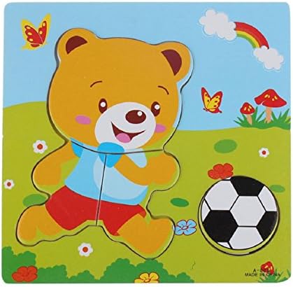Bestpriceam (Tm) Wooden Blocks Kid Children Educational Toy Puzzle Bear