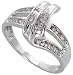 14k White Gold Band 1/2 (13mm) wide, w/ 0.20 Carat Round Brilliant Diamonds