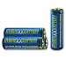 4 HEAVY DUTY AA Ni-MH Rechargeable Batteries w/ Latest Hybrid Technology- Pre-Charged- Holds charge 4x LONGER