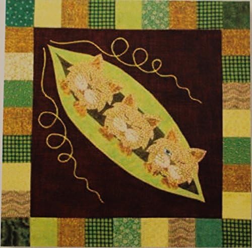 Garden Patch Cats - Block 8 - Podcats - Pre-Fused Laser Cut Kit