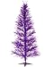 4.5' Purple Passion Tinsel Artificial Christmas Twig Tree
