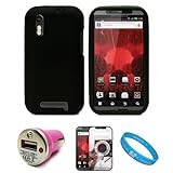 Black Protective Silicone Skin for Motorola Droid Bionic XT865 (Verizon Wir ....