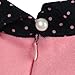 Richie House Girls' Pullover with Rabbit Print and Polka Dot Collar RH1433