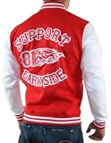 Support 81 Dark Side College Hells Angels Jacke 838, Rot -XXXL
