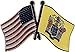 Flagline New Jersey - Friendship Lapel Pin