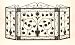 59.5" Wide Metal FIREPLACE FIRE SCREEN with Beautifully Designed