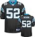 Jon Beason Jersey: Reebok Authentic Black #52 Carolina Panthers Jersey - 52
