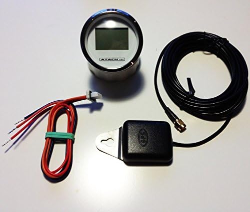 52mm DIGITAL ATACH GPS Speedometer (WHITE W / CHROME BEZEL)