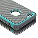 iPhone 6 Case, Lumsing Hybrid High Impact Double Layer Armor Defender Case Protective Cover for Apple iPhone 6 (4.7 inch Screen) with Screen Protector (X-Mint Green-Grey)