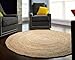 Anji Mountain Round Kerala Jute Area Rug, Natural, 6-Feet Diameter