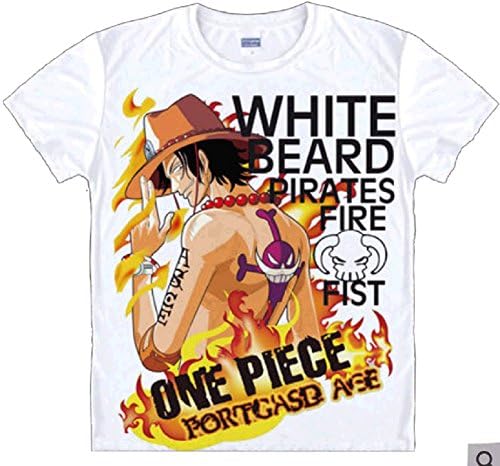 One Piece Short Sleeves Tee T-shirts (S (US XS), White)