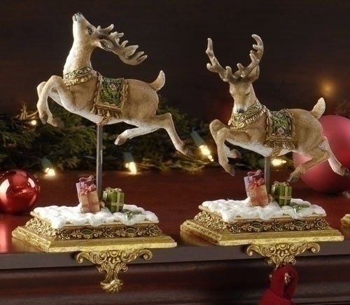 Set of 2 Joseph s Studio Reindeer Christmas Stocking Holders 8 5B004KMZFI6 : image