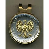 Polish 5 Zlotych Eagle Two Tone Coin Golf Ball Marker by 