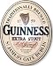Arthur Guinness Extra Stout Irish Beer Pub 3D Pint Glass Wood Wall Home Bar Sign